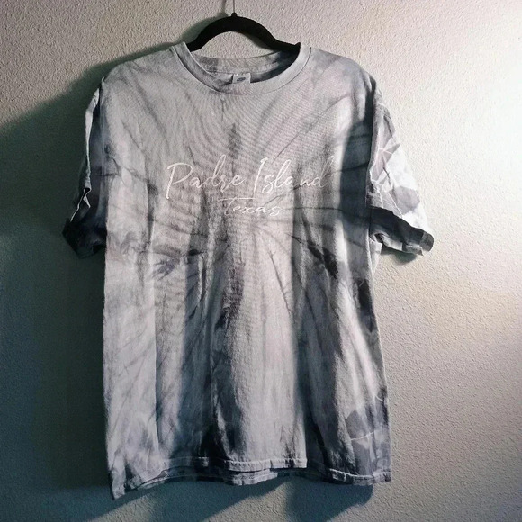 Women's Large TieDye Padre Island T Shirt Gray - Picture 2 of 4